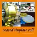 coated tinplate coil for twist off and crown cap production